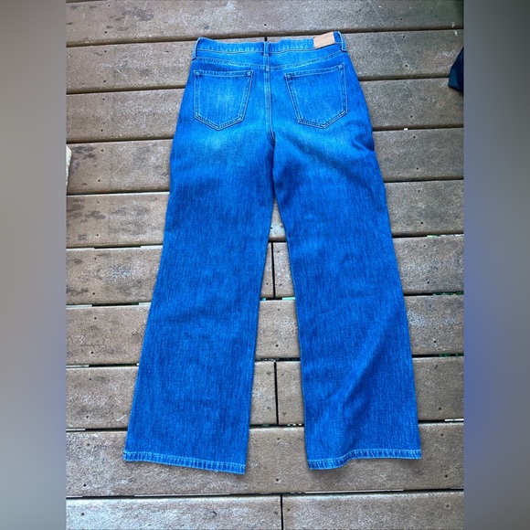 Evereve Dark Blue Trouser Wide Leg Jeans size 31 P31 - Picture 2 of 6